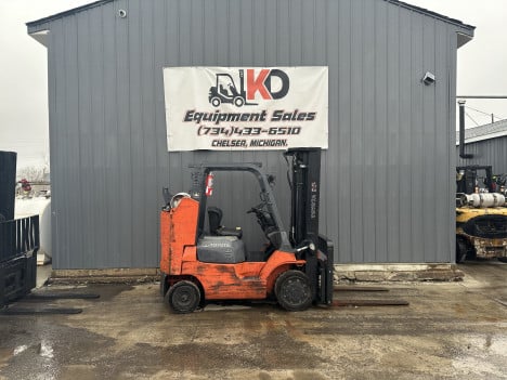  TOYOTA 7FGCU35-BCS Mast Forklift #6105